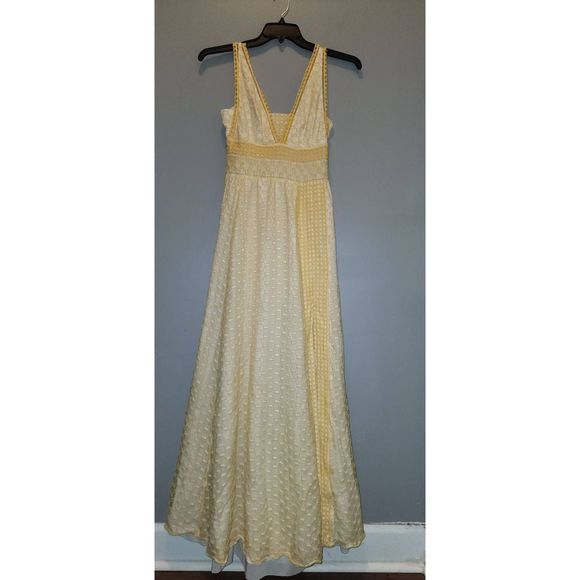 Tory Burch Yellow Silk Maxi Dress - Picture 7 of 10